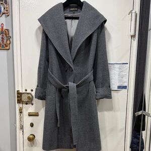 Gray Wool Blend Women's Coat